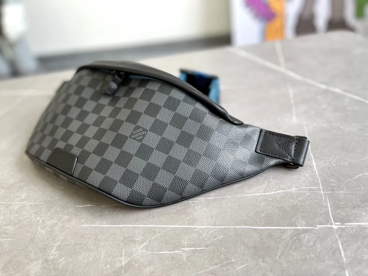 Louis Vuitton Bumbag Damier Graphite Lona Xadrez Bolsa de Cintura de Moda 6