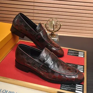 লুইস ভিটন Damier চেকের্ড বাদামি এবং কালো লোফার
