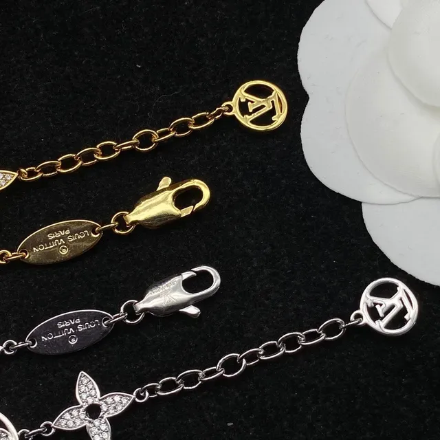 Louis Vuitton Coleção Flower Pulseira com Cristais e Monograma 5