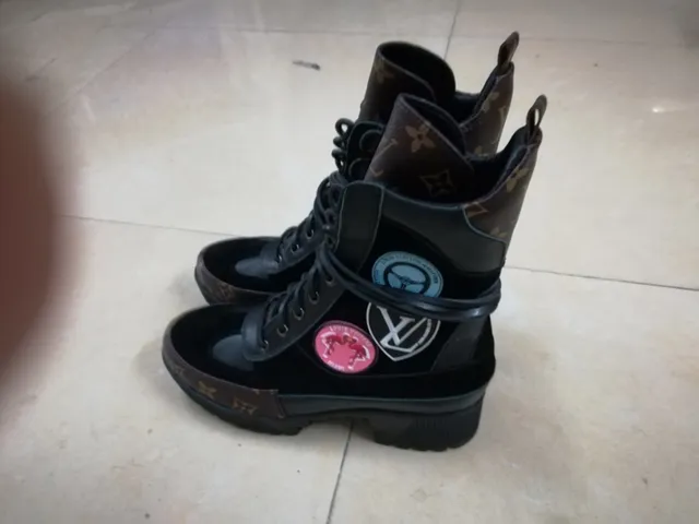 Louis Vuitton Le Cagole 黑色 Monogram 踝靴 9