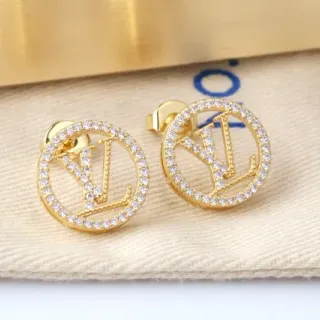 लुई विटन LV सर्किल Pavé स्टड ईयरिंग्स
