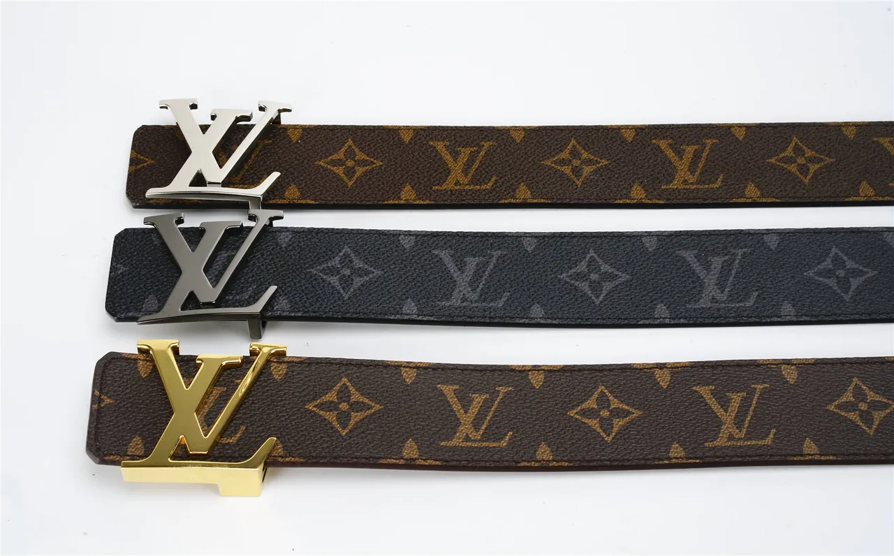路易威登 LV Initiales Monogram 棕色皮革腰带 2