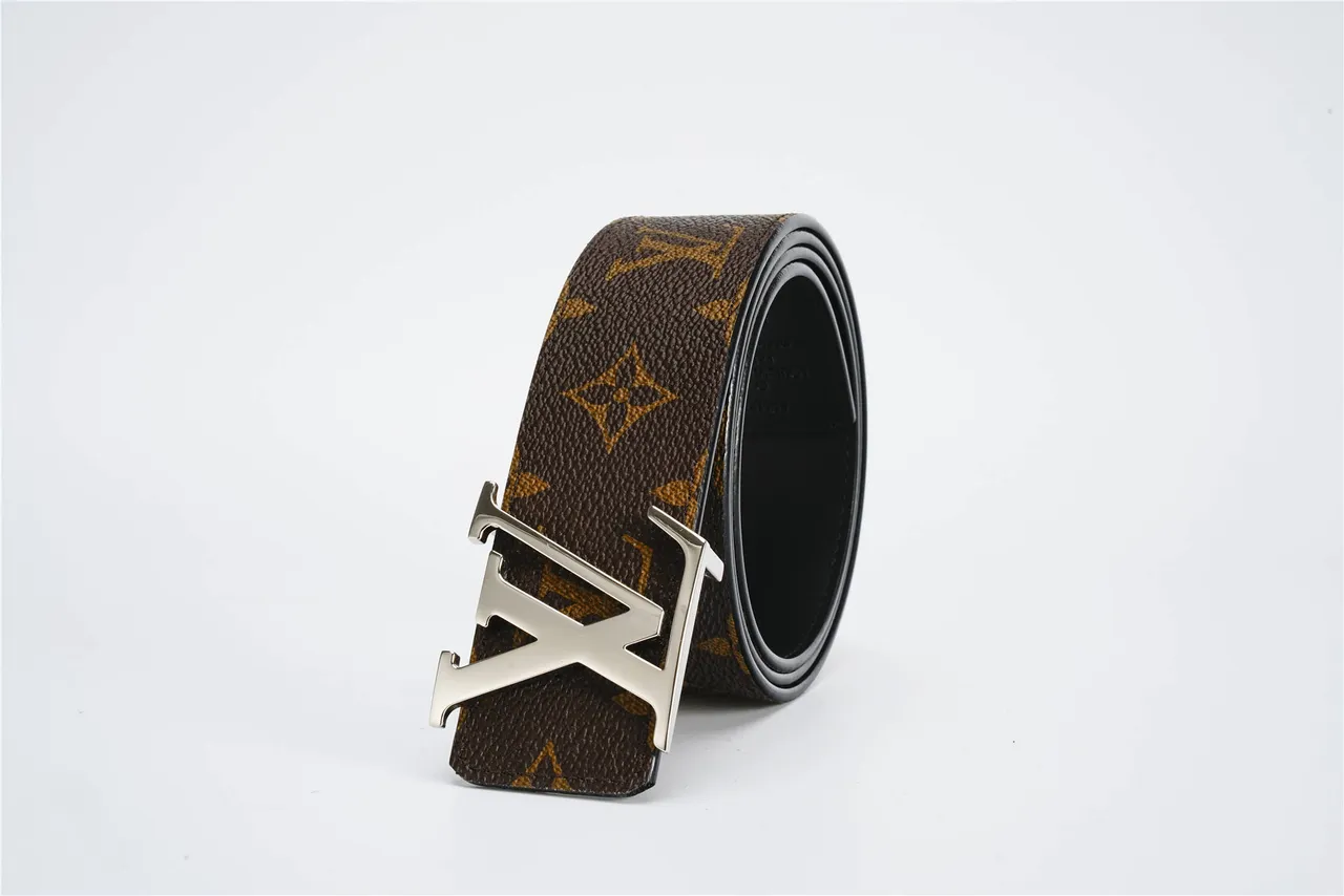 路易威登 LV Initiales Monogram 棕色皮革腰带 6