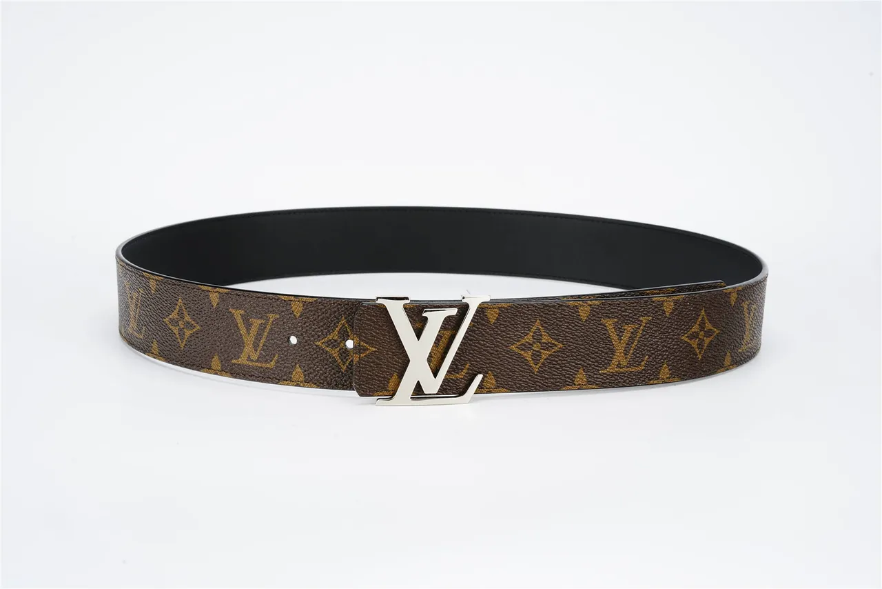 路易威登 LV Initiales Monogram 棕色皮革腰带 9