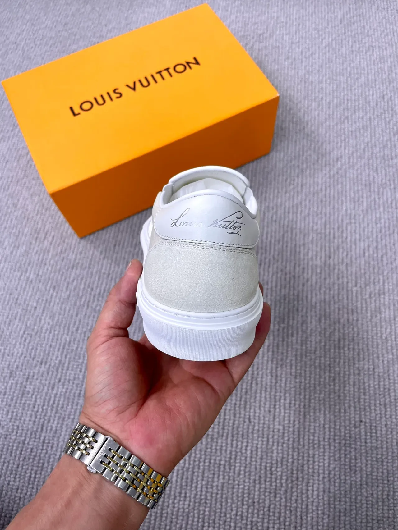 Louis Vuitton LV Trainer Off-White Monogram Canvas Zapatillas lifestyle slip-on 3