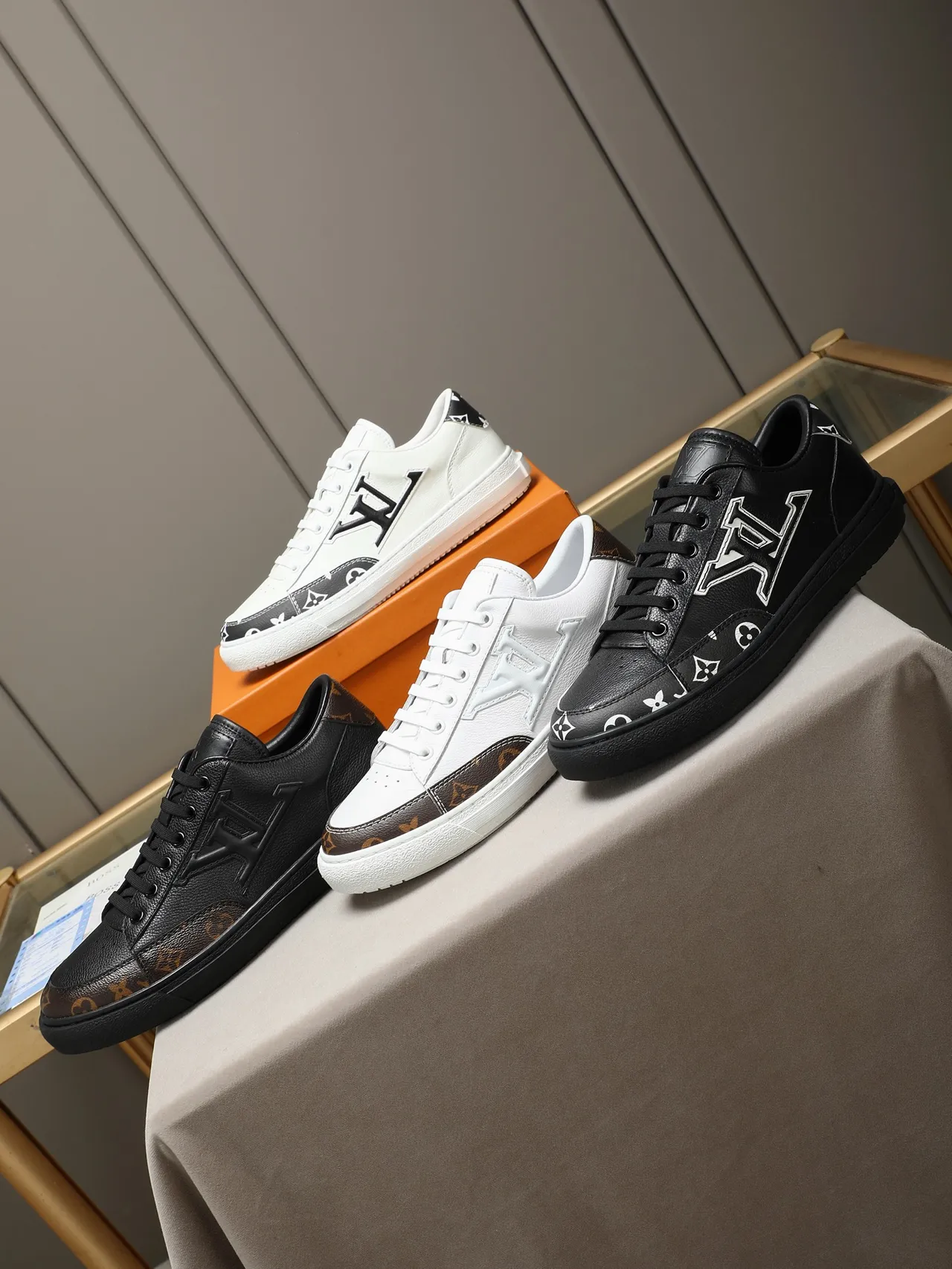 Louis Vuitton LV Trainer White Black Low-Top Leather Lifestyle Sneakers 2