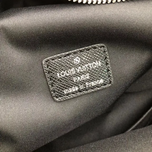 Louis Vuitton Monogram toile enduite et cuir noir sac à dos casual à deux compartiments 2