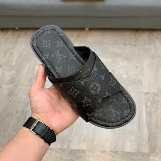 Louis Vuitton Monogram Cross-Strap Slipper