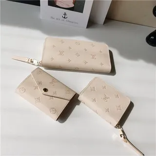 Louis Vuitton Monogram Empreinte Beige Embossed जिप-अराउंड क्लोजर छोटी वॉलेट 7