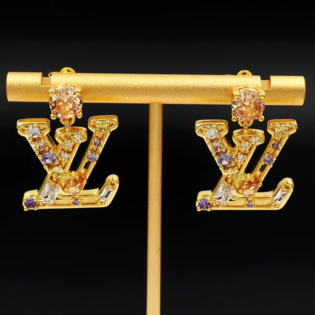 Louis Vuitton Monogram Jeweled Drop Earrings 11