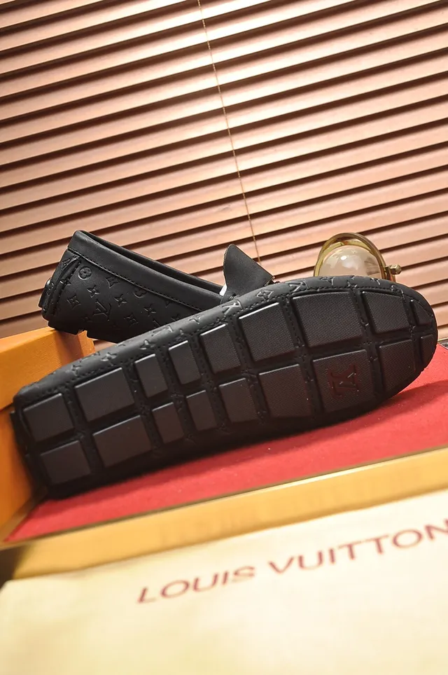 Louis Vuitton Monogram Loafer Black Leather Loafers 3