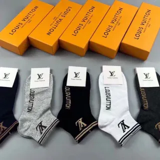 Louis Vuitton Monogram Logo Ankle Socks