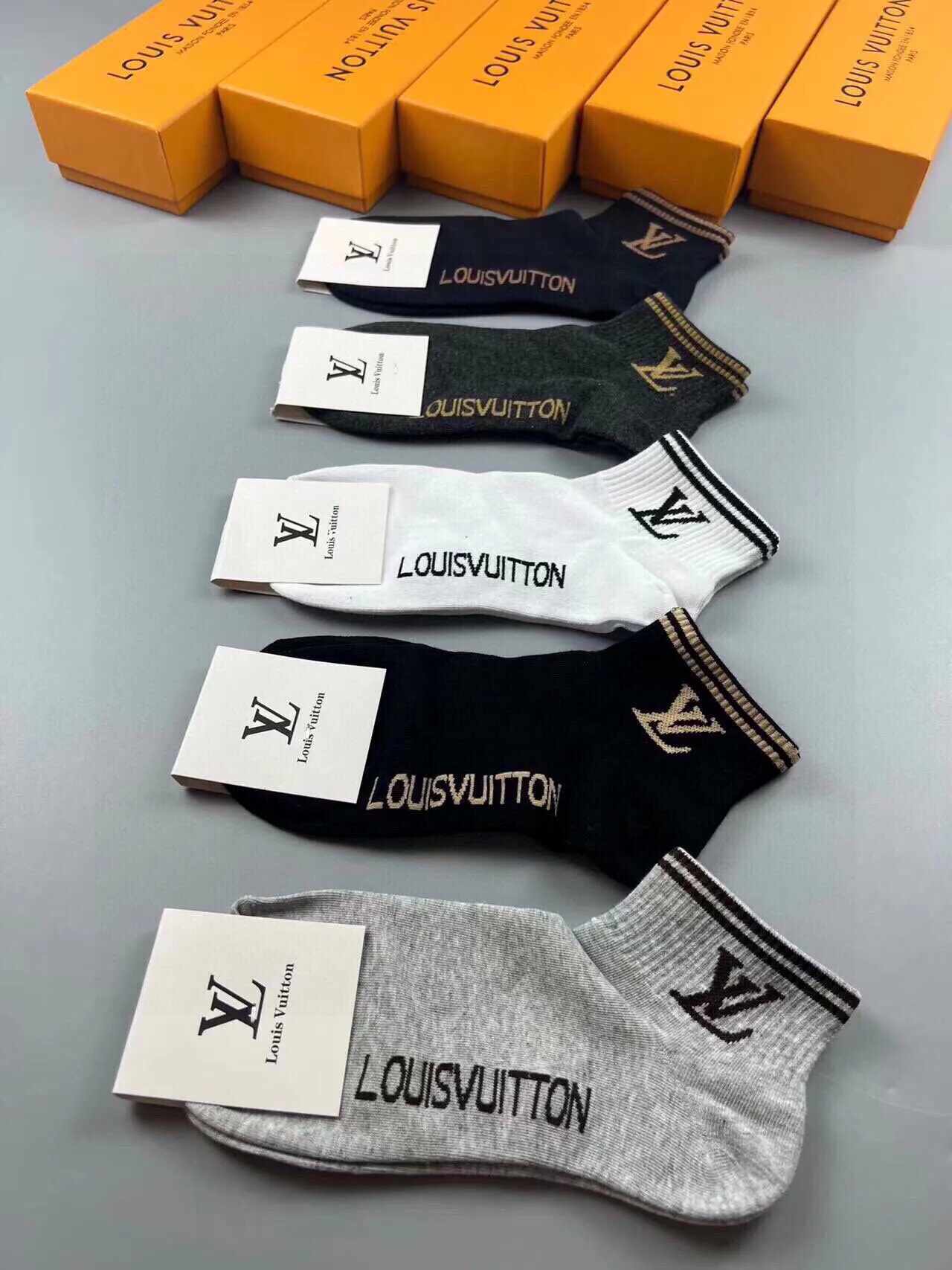 Louis Vuitton Monogram Logo 踝部短袜 2