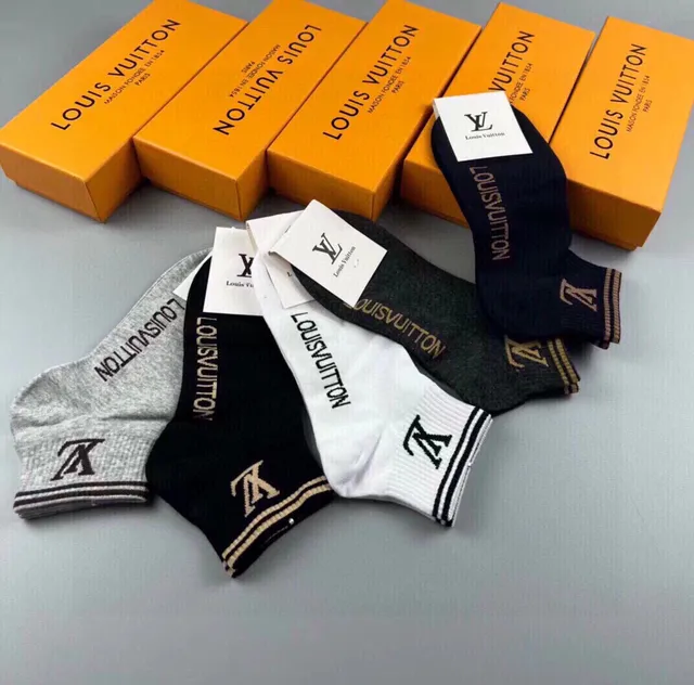 Louis Vuitton Monogram Logo 踝部短袜 4