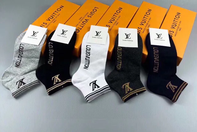Louis Vuitton Monogram Logo 踝部短袜 5