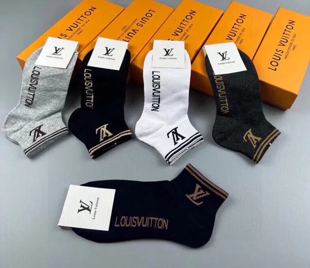 Louis Vuitton Monogram Logo 踝部短袜 6