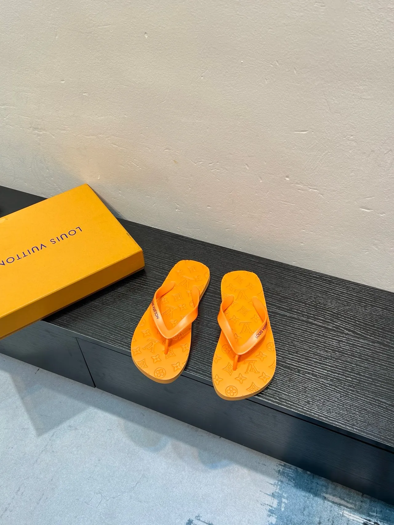 Louis Vuitton Monogram Rubber Flip-Flop Slippers 2
