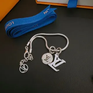 Louis Vuitton Multi-Charm Snake Chain Silver-Tone Bracelet