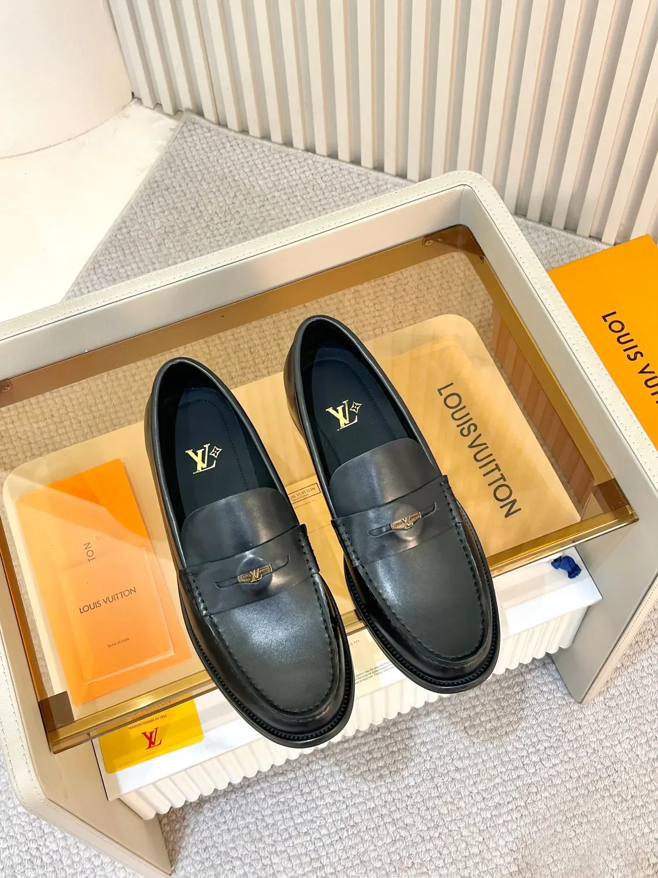 Louis Vuitton Penny Loafer Cuir Noir 5