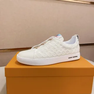 Louis Vuitton Run Away Zapatos Lifestyle Slip-On Monograma Blancos