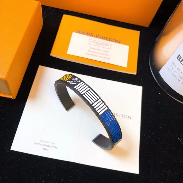 Louis Vuitton Striped Cuff Bracelet 7