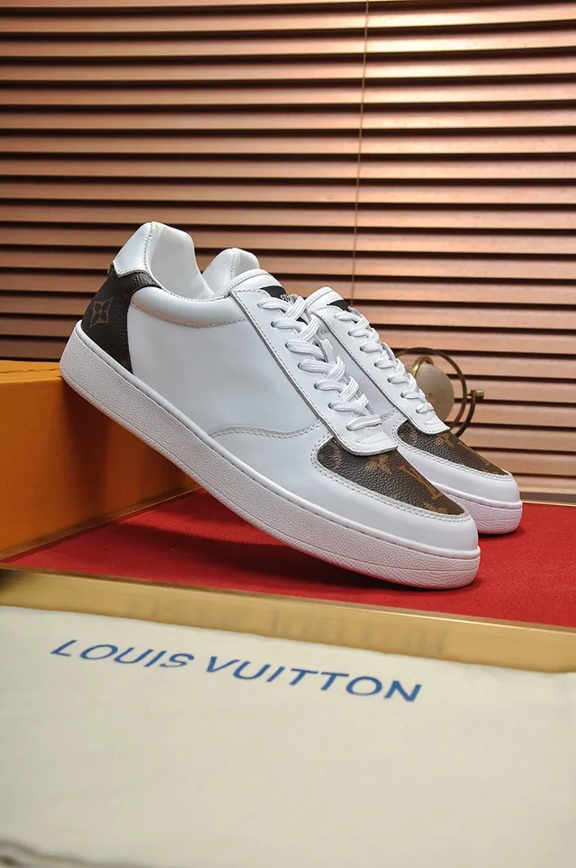 Louis Vuitton White and Brown Monogram Canvas Lifestyle Sneakers 8