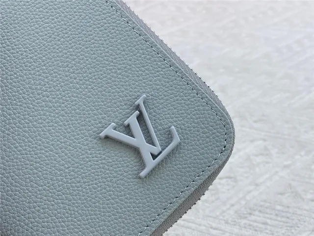 Louis Vuitton Zippy Wallet Orange Pebbled Leather Long Wallet 4