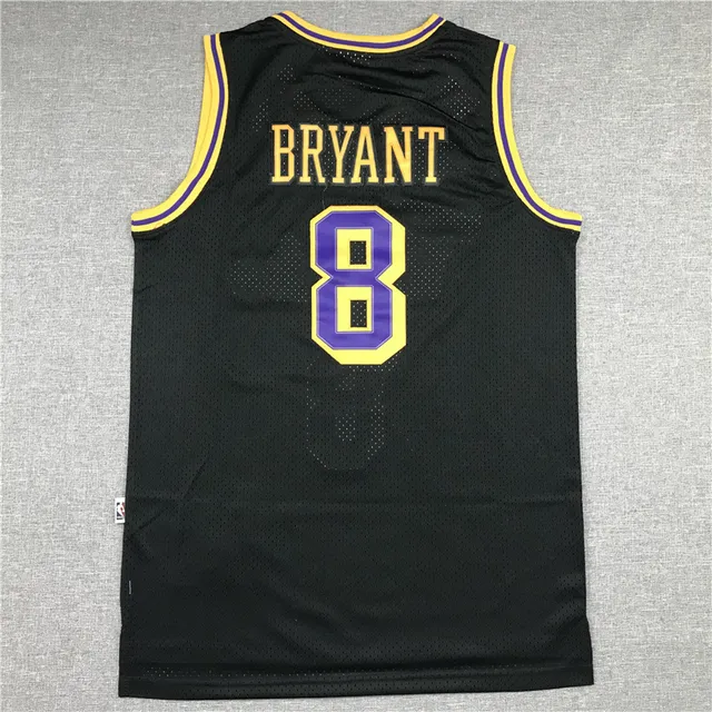 Mitchell & Ness Hardwood Classics 1996-97 Los Angeles Maillot Noir Violet Jaune 2