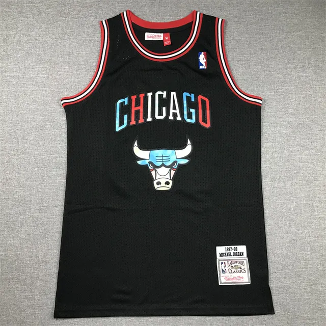 Mitchell & Ness Hardwood Classics 1997–98 Michael Jordan Chicago Bulls Black Jersey 3