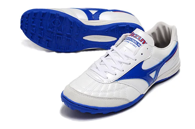 Mizuno Morelia White Blue Red Indoor Soccer Shoes 4
