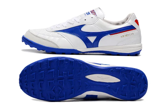 Mizuno Morelia White Blue Red Indoor Soccer Shoes 6