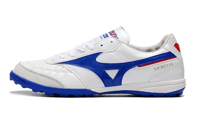Mizuno Morelia White Blue Red Indoor Soccer Shoes 7