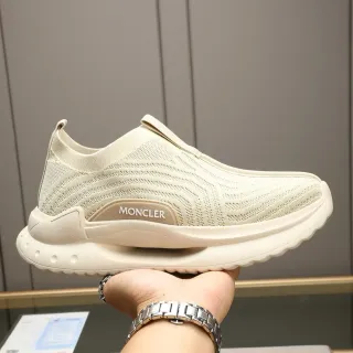 Moncler Knit Slip-On Wave-Textured Lifestyle Sneakers