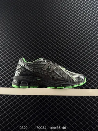 New Balance 1906R أحذية جري سوداء وخضراء نيون 2