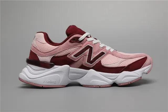 New Balance 9060 Tênis Lifestyle Bordô e Rosa 8