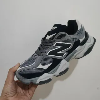 New Balance 9060 灰色黑色白色厚底运动鞋
