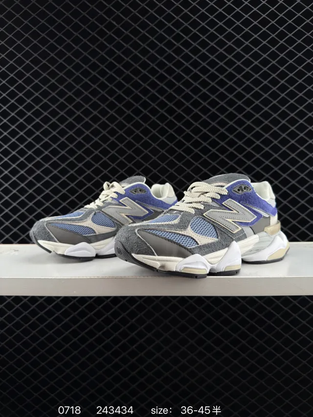 New Balance 9060 ग्रे पर्पल चंकी स्नीकर 2