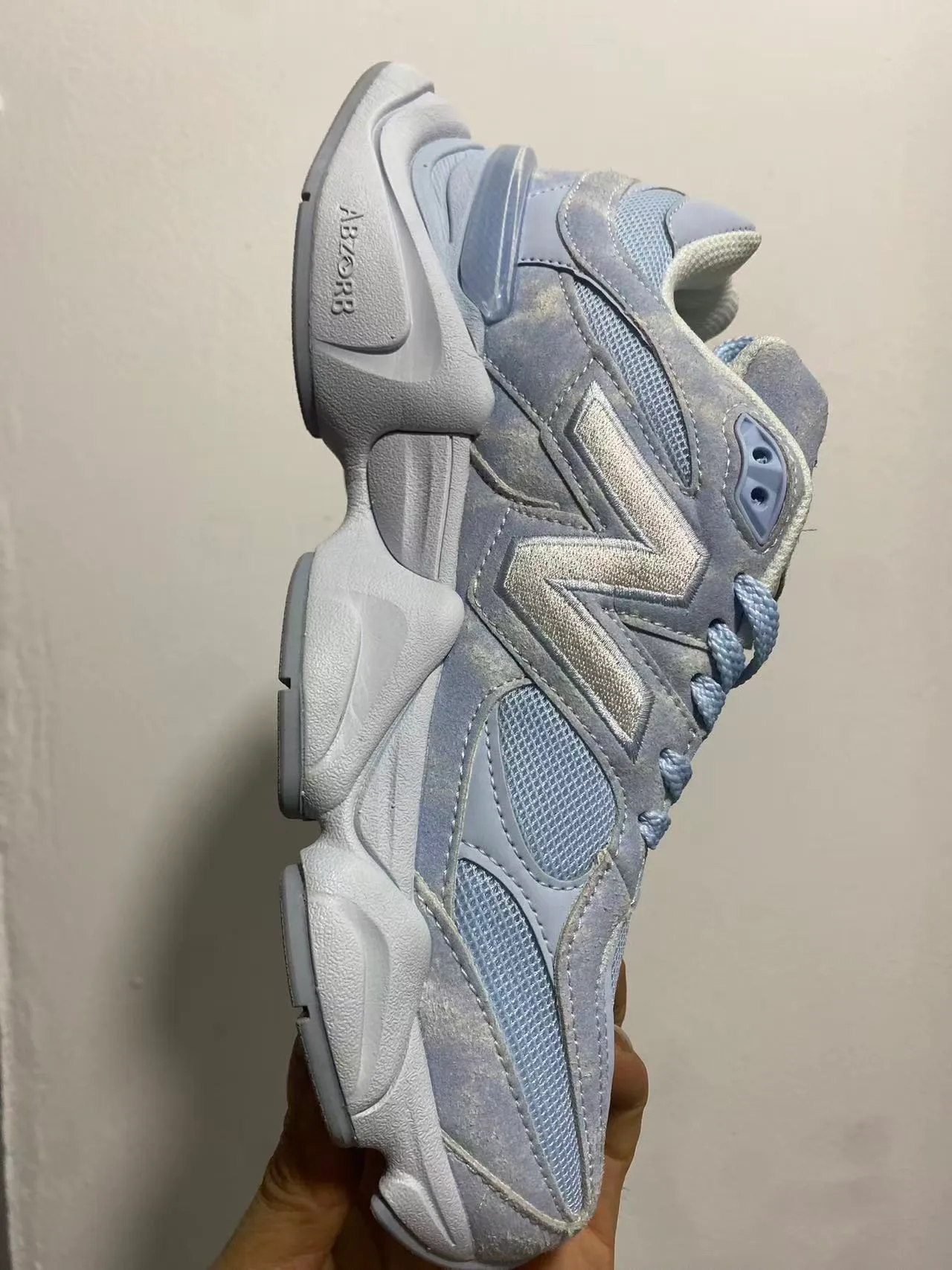 New Balance 9060 Light Blue Chunky Sneakers 3