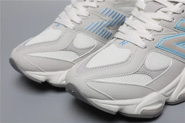 New Balance 9060 हल्का ধূসর ফ্রস্টেড ব্লু লাইফস্টাইল স্নিকার্স 4