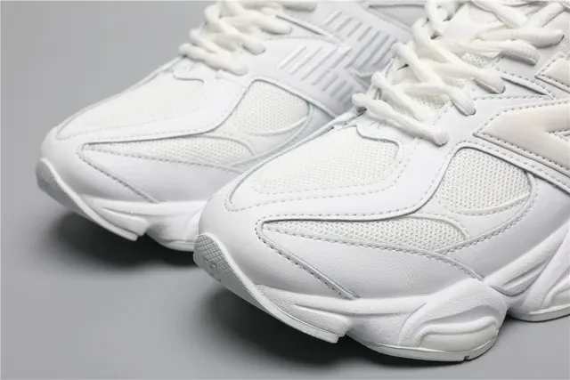 New Balance 9060 Monochromatic White Lifestyle Sneakers 2