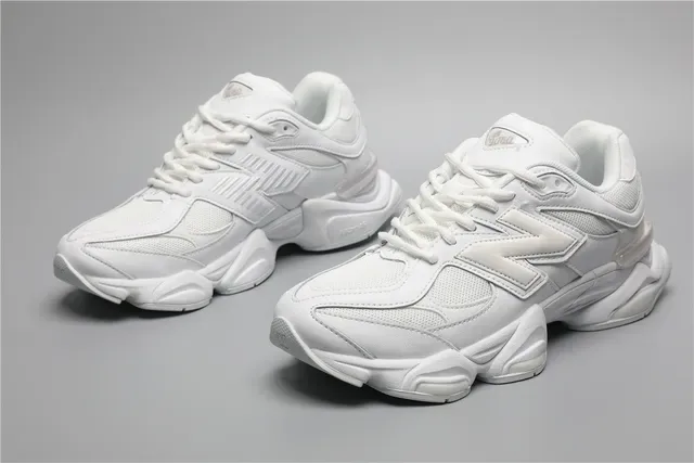 New Balance 9060 Monochromatic White Lifestyle Sneakers 5
