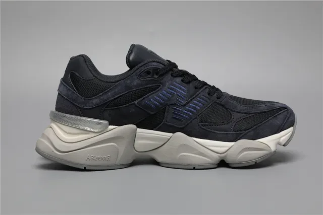New Balance 9060 azul marinho e creme tênis lifestyle 8