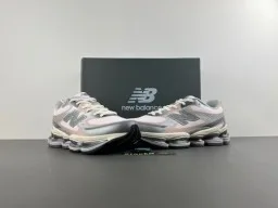 New Balance 9060 حذاء رياضي للأسلوب الحياتي وردي رمادي 12