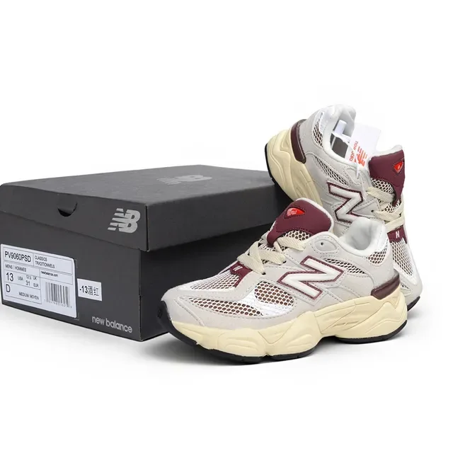 New Balance 9060 Pink Mauve Chunky Sneakers 4