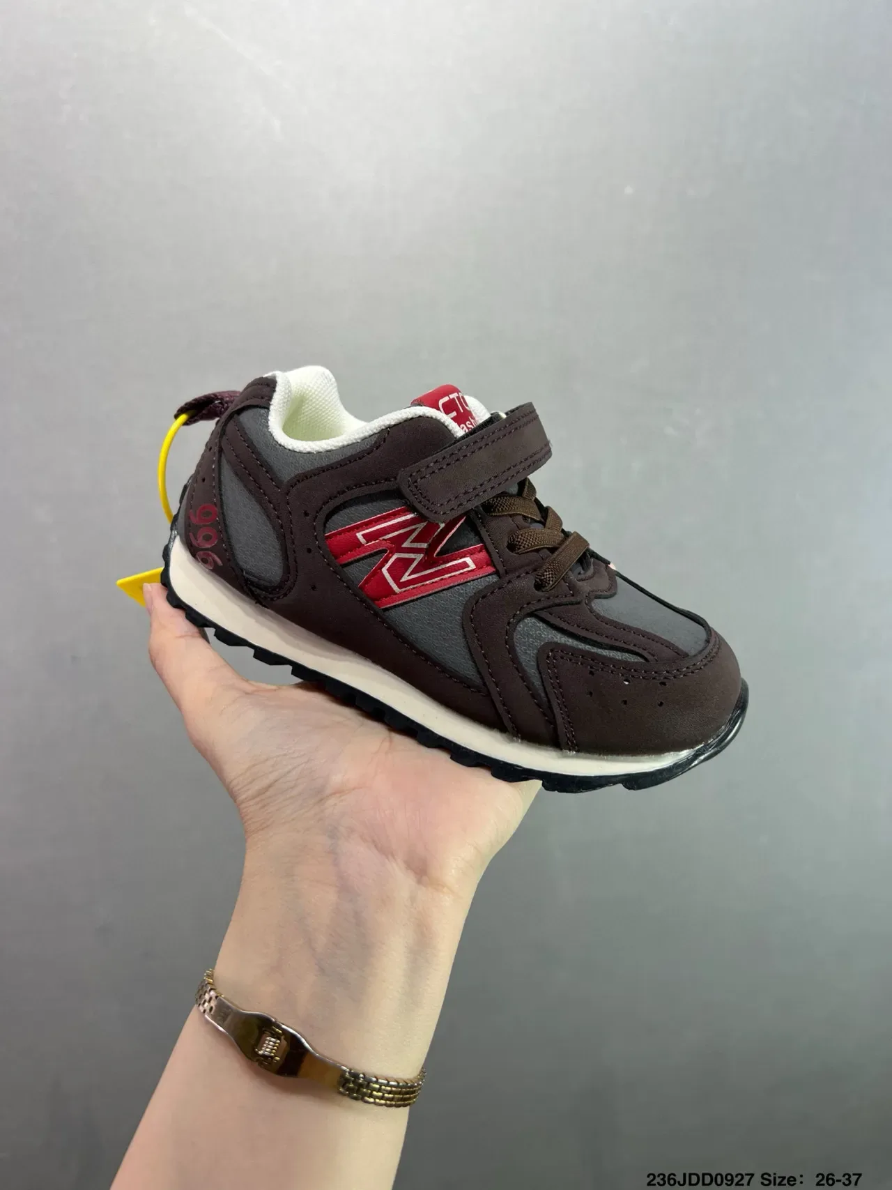 New Balance 996 Marrón Rojo Sneakers Lifestyle para Niños 19