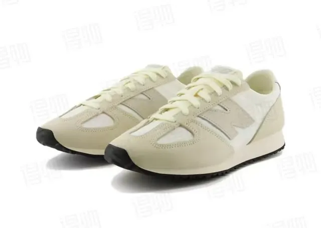 New Balance Beige Blanc Retro Runner Chaussures lifestyle bicolores 6