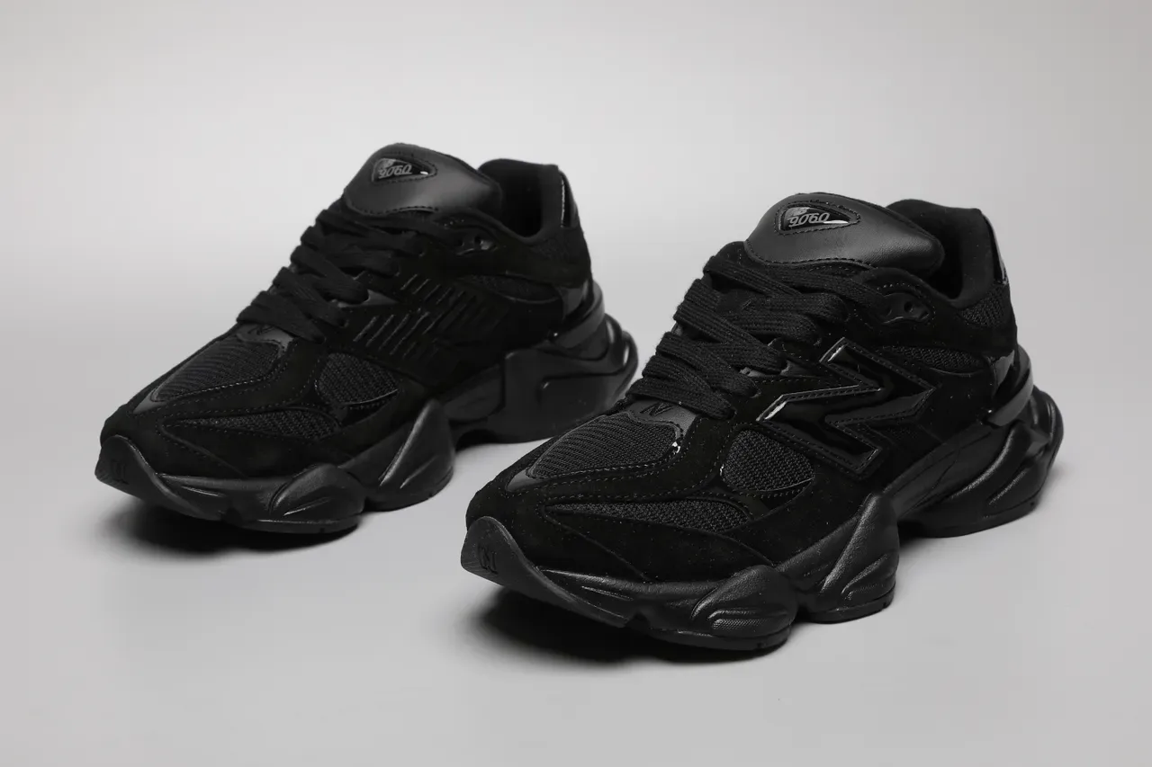 New Balance Black Monochrome Sculpted Chunky Midsole Lifestyle Sneakers 5