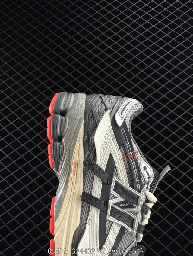 New Balance U1906 بني أسود وسطية طبقة شبكة ومخمل علوي حذاء رياضي سميك 4