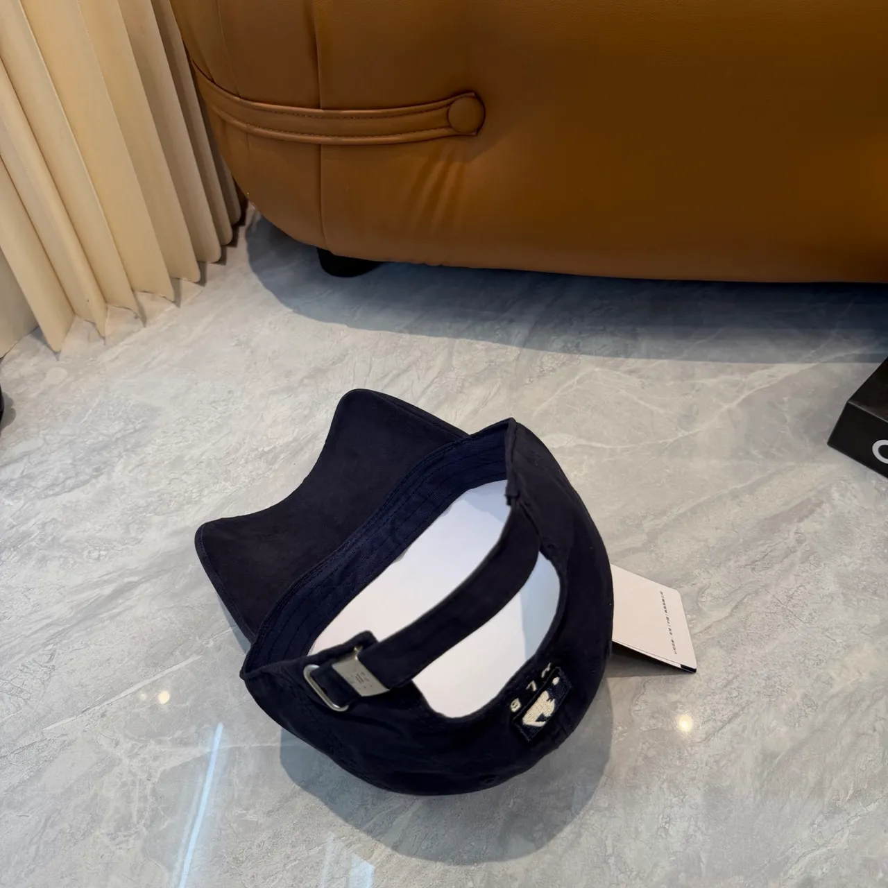 New Era 海军白色结构刺绣标志棒球帽 8