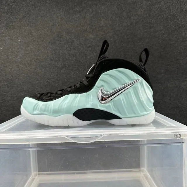 Nike Air Foamposite One Vert Menthe Noir Chaussures de Basketball Hautes 2